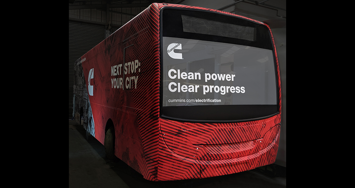 Cummins displays next generation battery electric system at Busworld